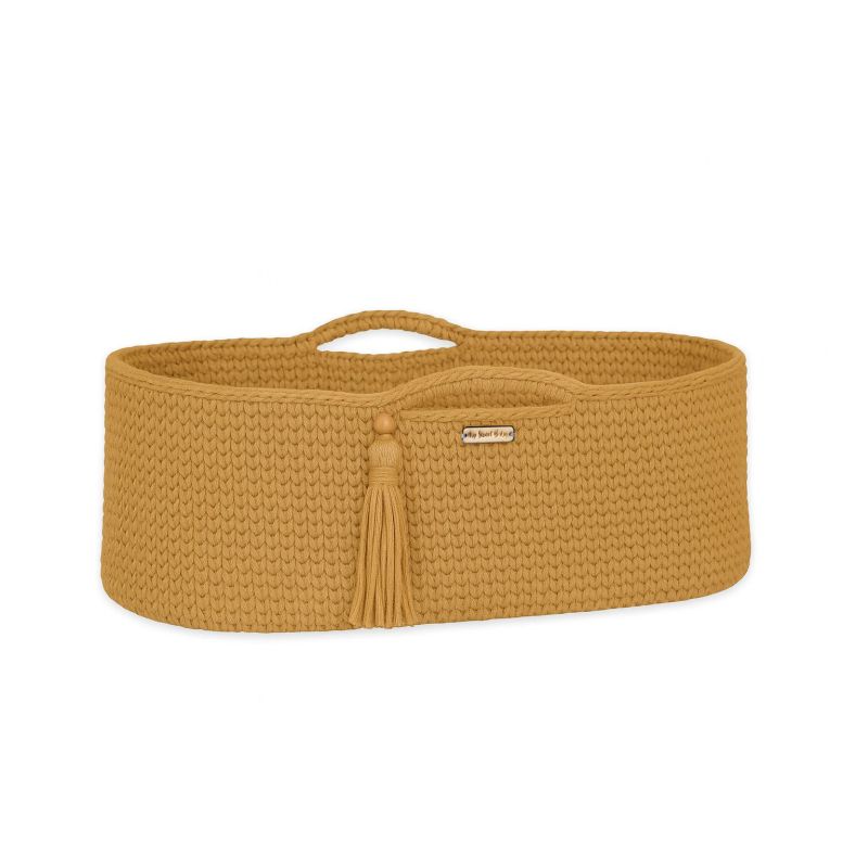 Cesta Moisés Boho My Sweet Baby en Algodón - Amarillo Miel