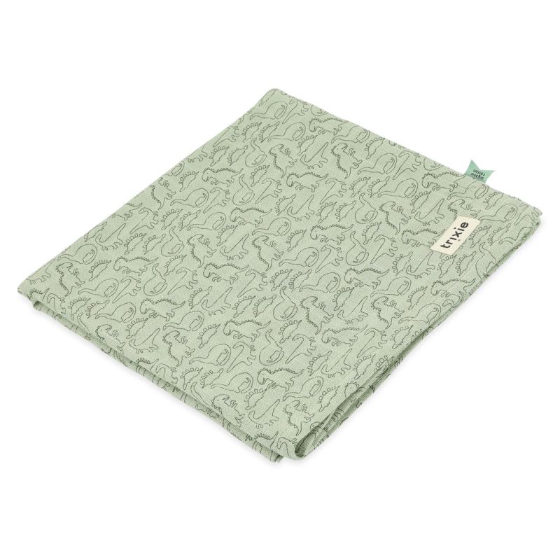 Toalla Muselina Daring Dino Trixie 110x110cm para Bebés