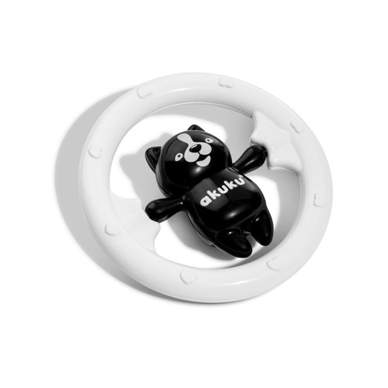 Sonajero Akuku en blanco y negro, juguete para bebé