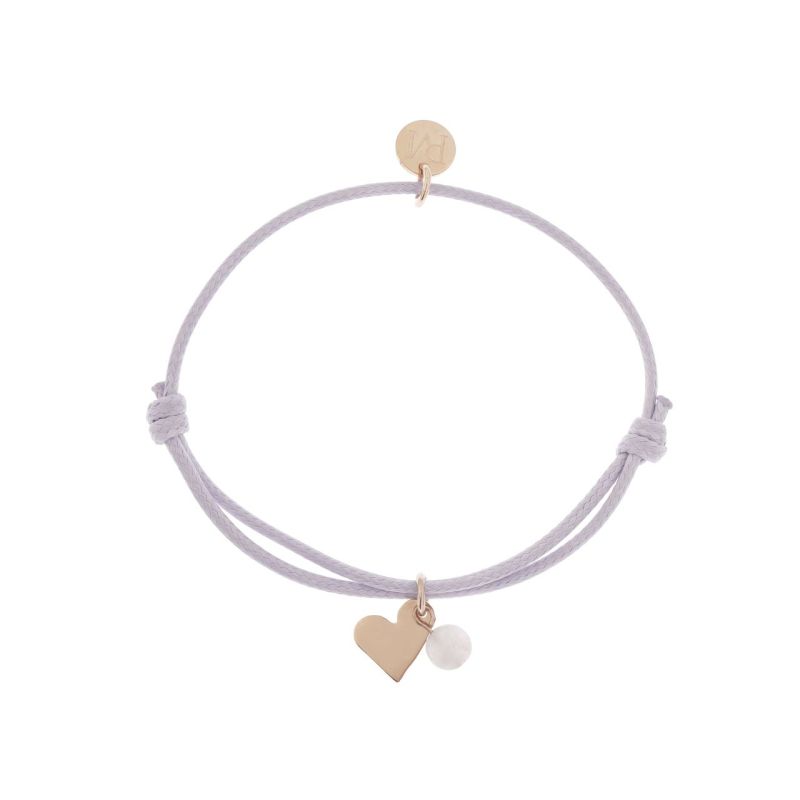 Pulsera Mea Corazón Rosa y Morado - Proudmama