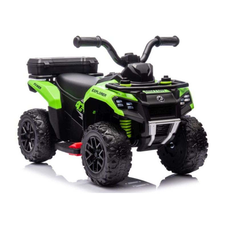 Quad Eléctrico Infantil Verde con Luces y Música