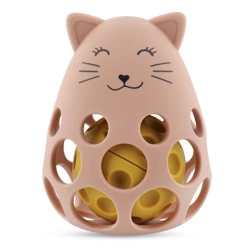 Sonajero sensorial de silicona Trixie - Mrs. Cat