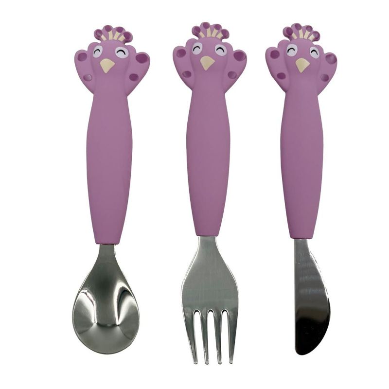 Set de Cubiertos de Silicona Trixie - Mrs. Peacock