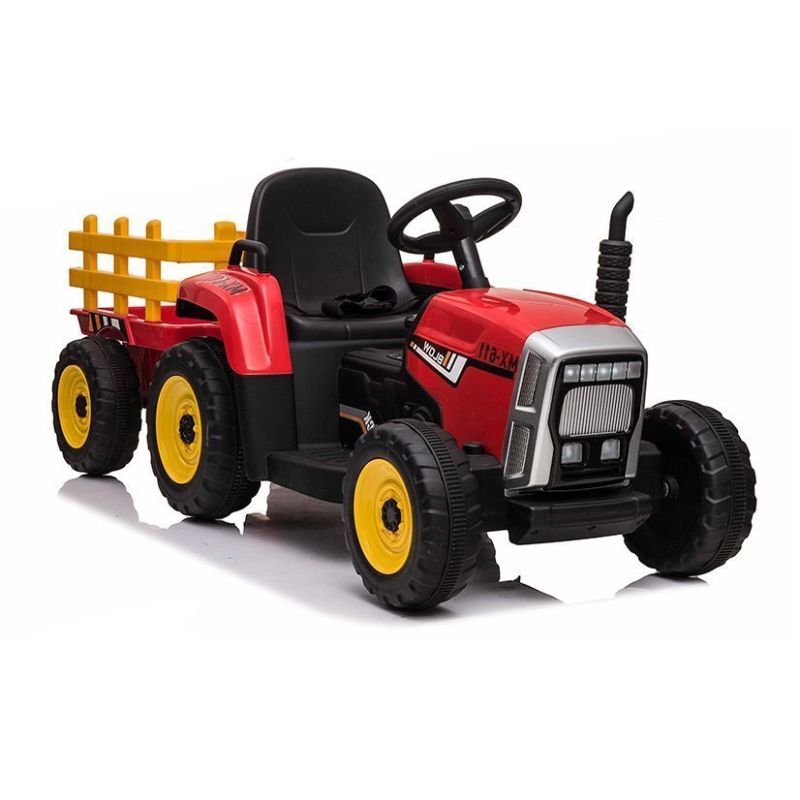 Tractor Eléctrico Infantil XMX611 Rojo con Control Remoto