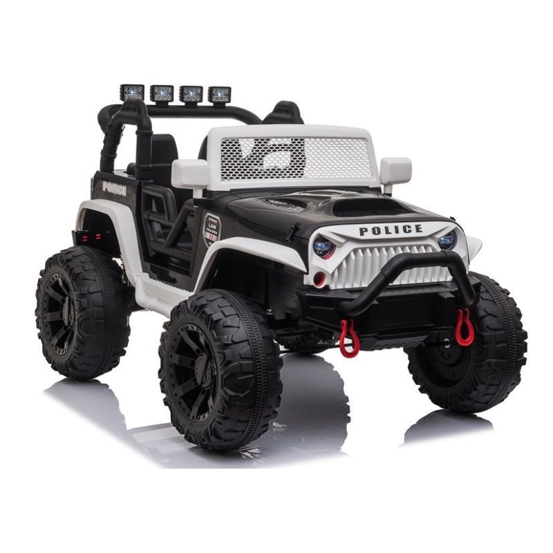 Jeep Eléctrico Infantil JC666 Policía con Luces y Música