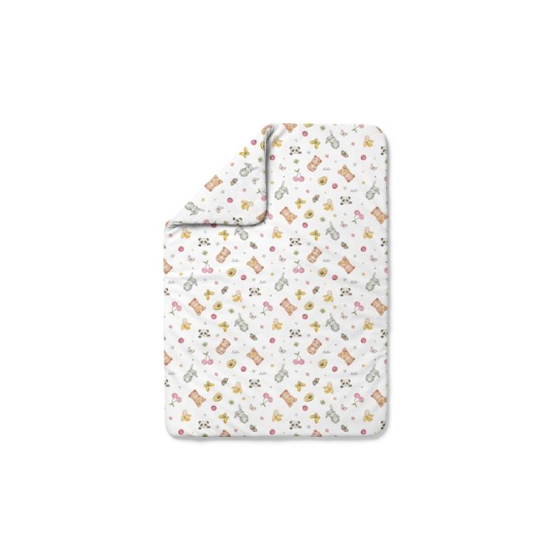 Edredón de bambú para bebé CandyCute 100x75 cm – Blanco