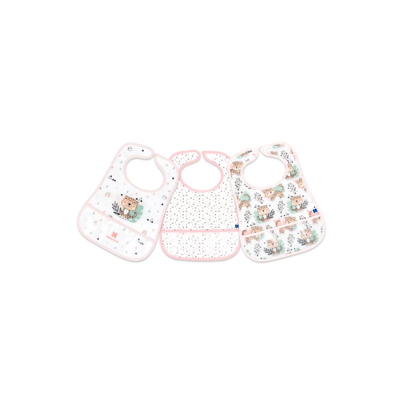 Set de Baberos de Rizo y EVA Kikkaboo - Savanna Rosa