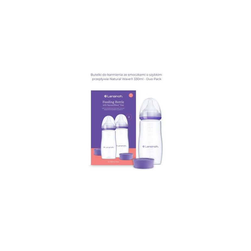 Set Biberones y Chupete Lansinoh 330ml Anticólicos