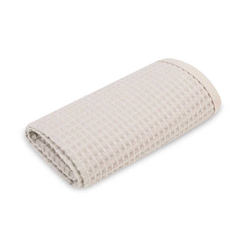 Toalla de mano infantil Sensillo waffle beige · 30x50 cm · 100% algodón · con gancho