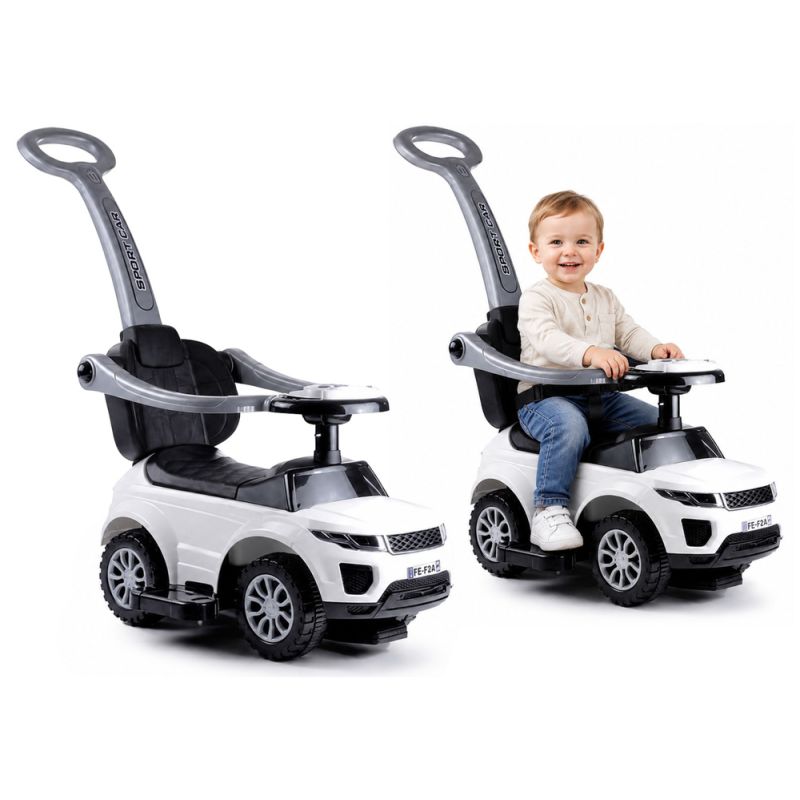 Correpasillos infantil evolutivo Lean Cars 3 en 1 blanco · asa parental · 12+ meses
