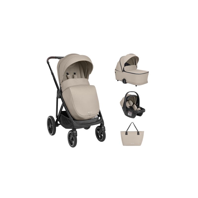 Carrito de bebé 3 en 1 Kikkaboo Chiara Beige