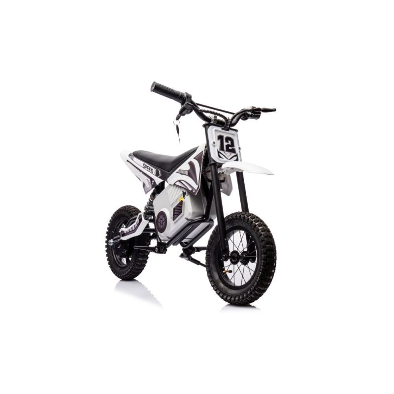 Moto Cross Eléctrica Infantil A9901 Blanca con Batería