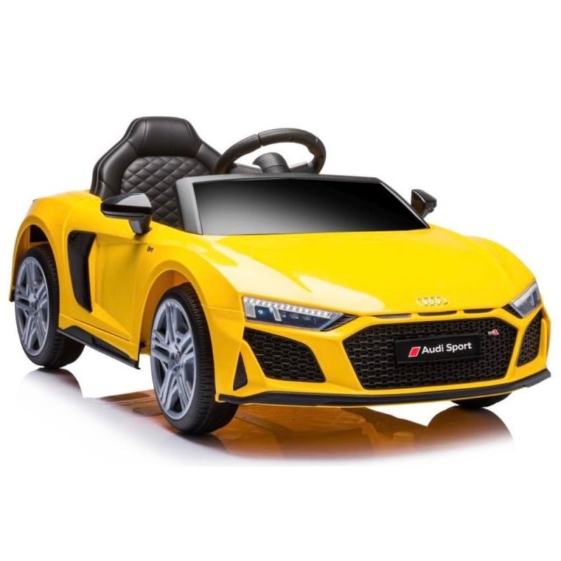 Coche Eléctrico Infantil Audi R8 Amarillo con Control Remoto