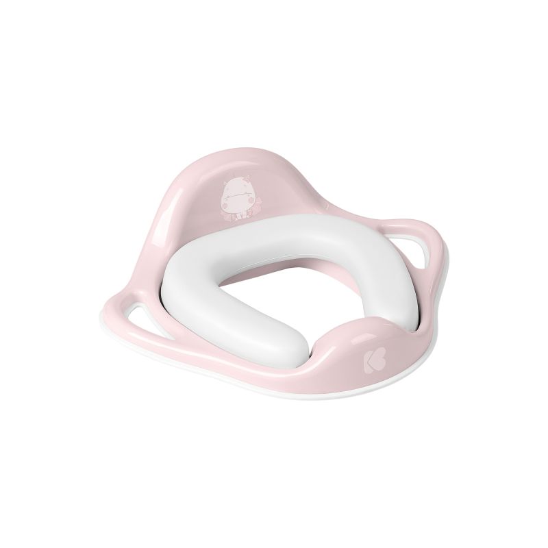 Asiento de inodoro con almohadilla suave Hippo Rosa Kikkaboo