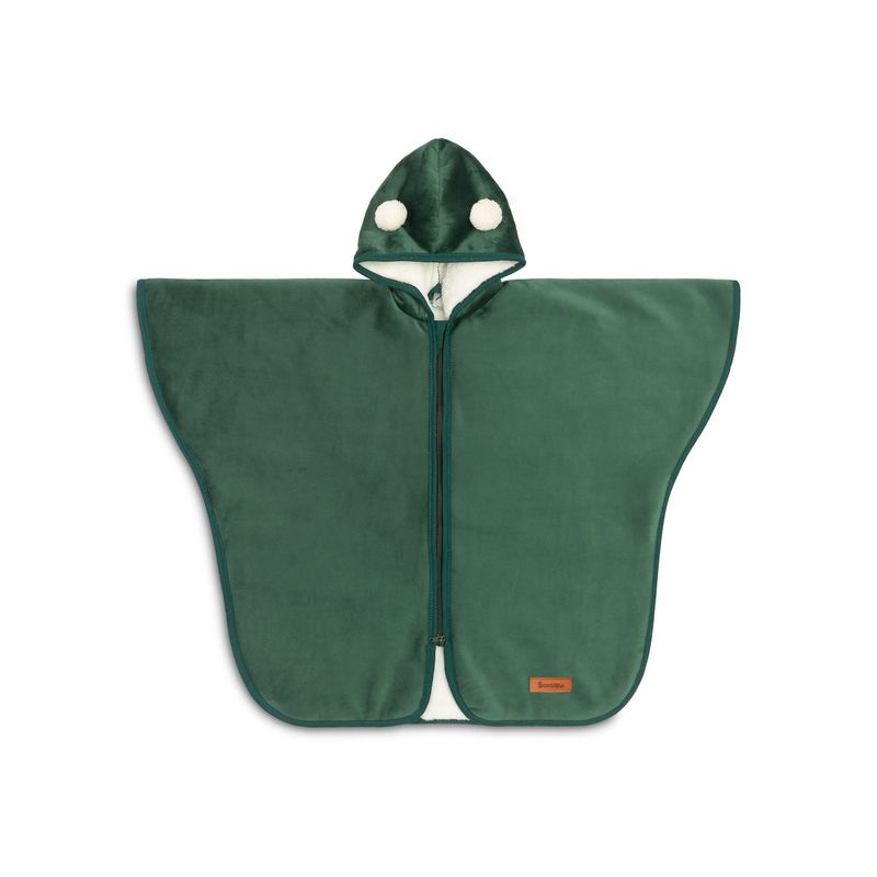 Poncho de coche Sensillo para bebé en color verde suave