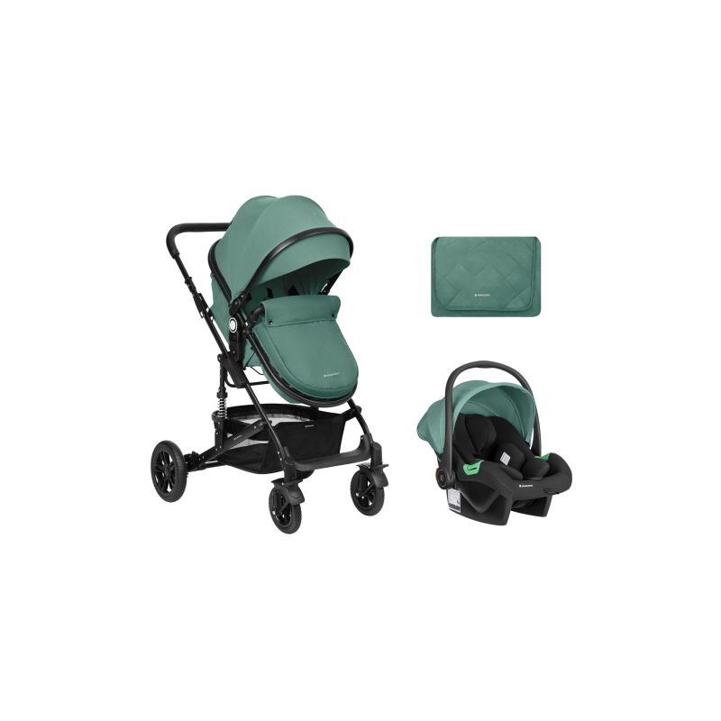 Carrito de bebé 3en1 Kikkaboo Amaia Menta 2024