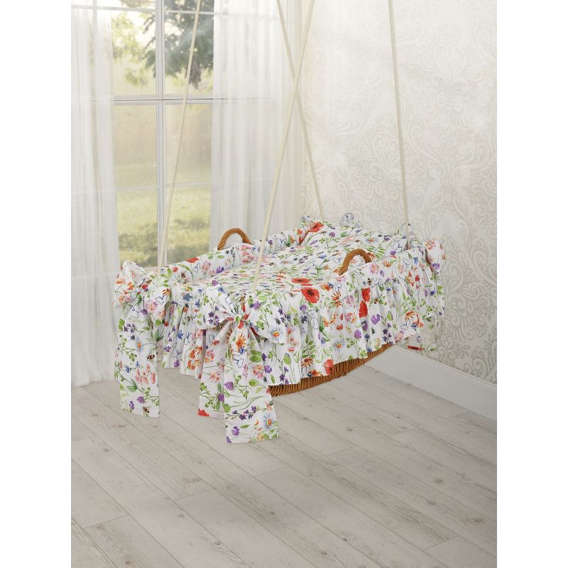 Moisés Colgante de Mimbre para Bebé - Meadow
