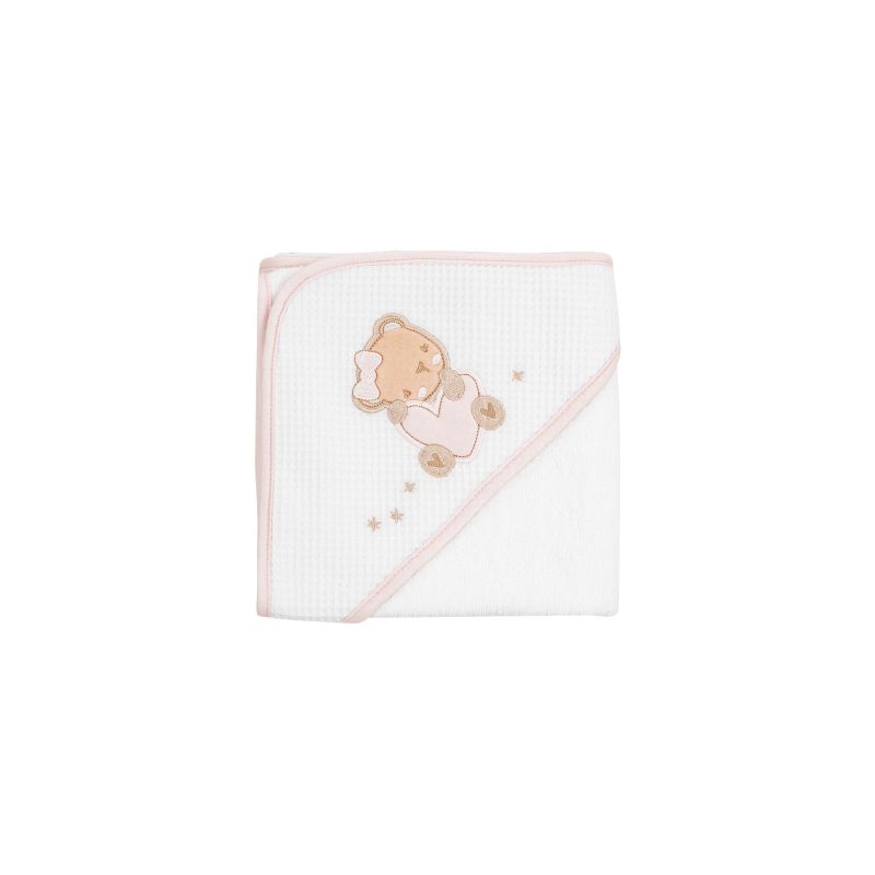 Toalla con Capucha Kikkaboo Dream Big Rosa 90x90 cm