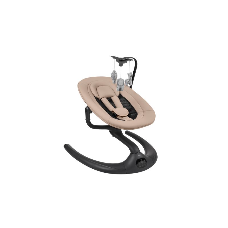 Columpio eléctrico Kikkaboo Ayra Beige para bebés