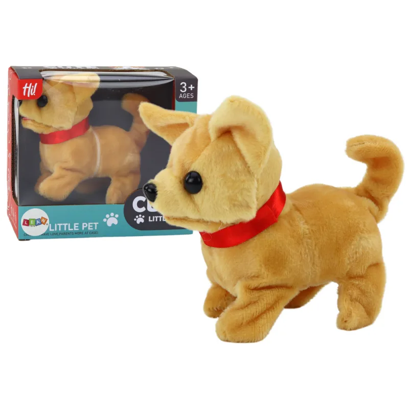 Perro Interactivo de Peluche Beige para Niños