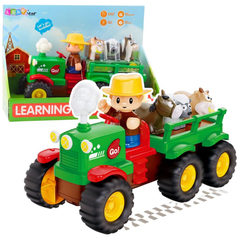 Tractor Interactivo Educativo con Animales