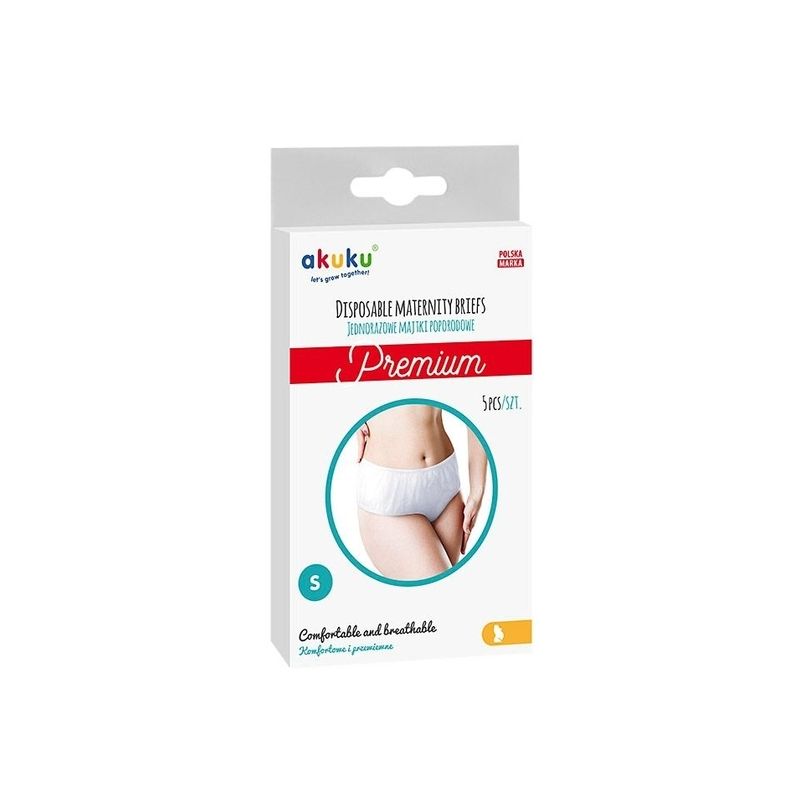Bragas desechables postparto Akuku, tamaño L, 5 unidades