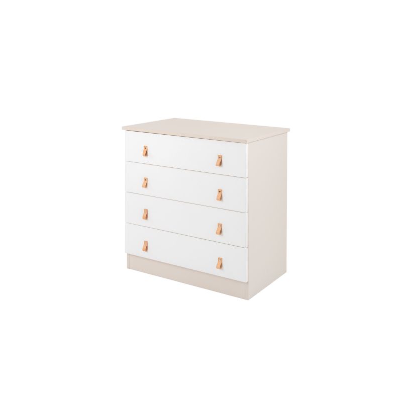 Cómoda Elon Beige Kikkaboo para Bebé con 4 Cajones