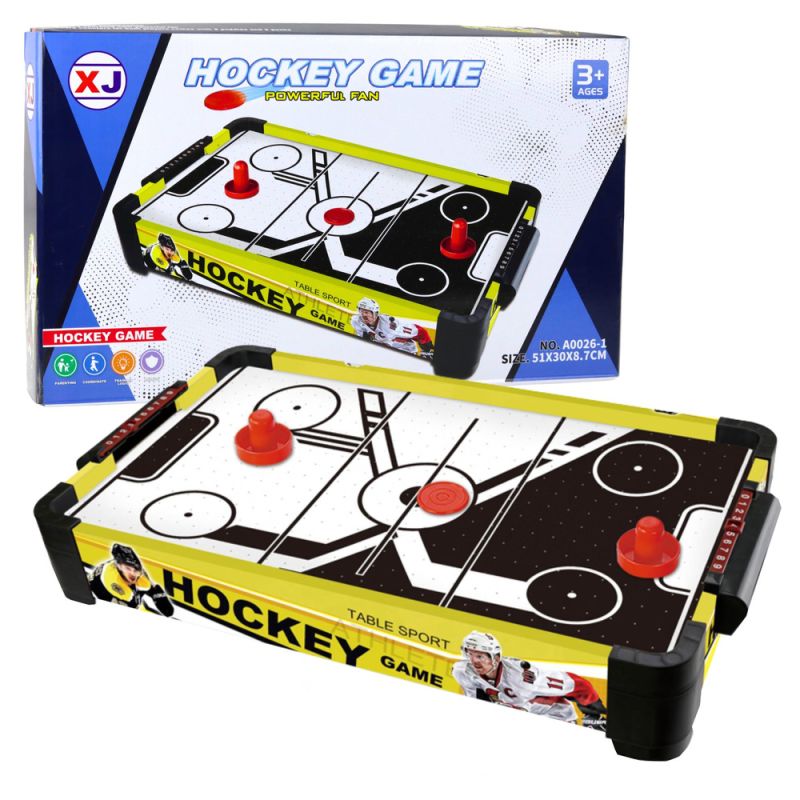 Mesa de Hockey Aire Infantil con Pucks y Empujadores