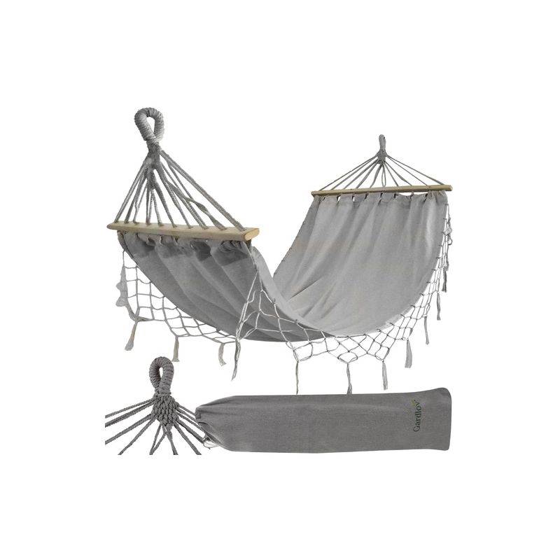 Hamaca de Jardín XXL Gardlov 200x150cm, Doble y Resistente