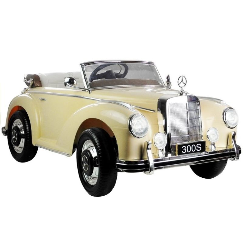 Coche Eléctrico Infantil Mercedes-Benz 300S Beige LS-618 LEAN CARS