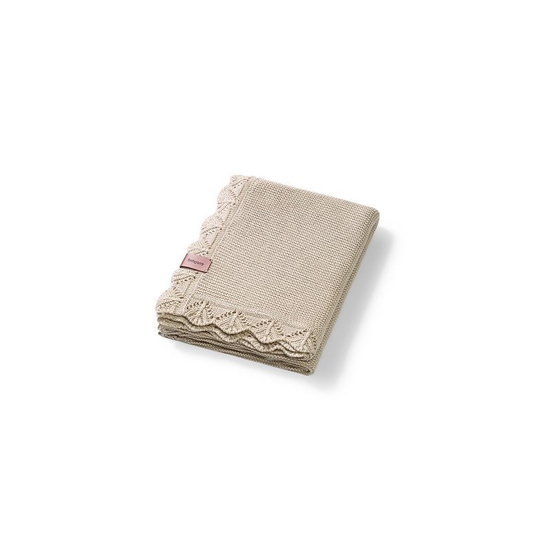 Manta de Bambú Babyono Beige 75x100 cm para Bebé