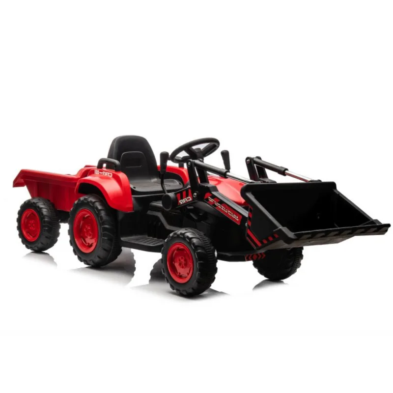 Tractor Recargable con Cubo BW-X002A Rojo