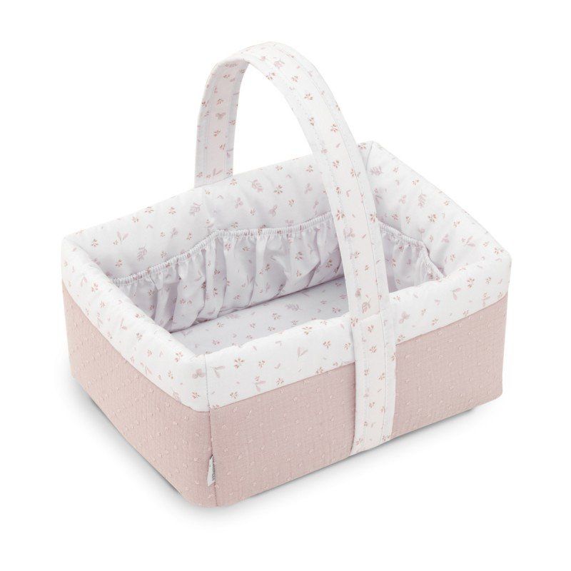 Cesta Canastilla 22.5x29x29 Cm Plumeti Rosa - Cambrass