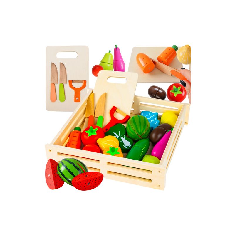 Cortador de Verduras de Madera Iso Trade - Juguete Educativo
