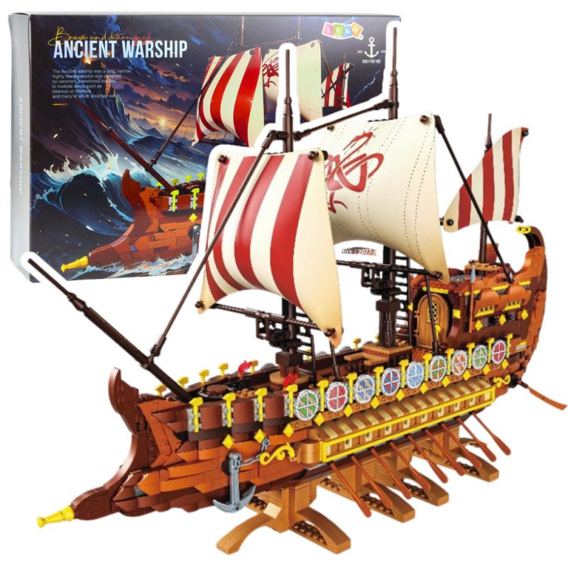Set de Construcción Barco Romano Antiguo 2073 Piezas LEAN Toys