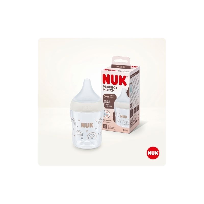 Biberón Nuk Perfect Match Silicone 150ml para Bebés