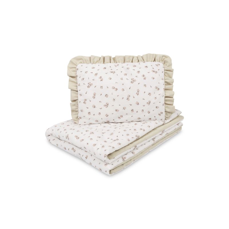 Juego de Cuna Sensillo Algodón Rosa Beige 75x95