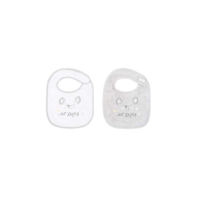 Set de 2 baberos de rizo para bebé Kikkaboo - Joyful Mice