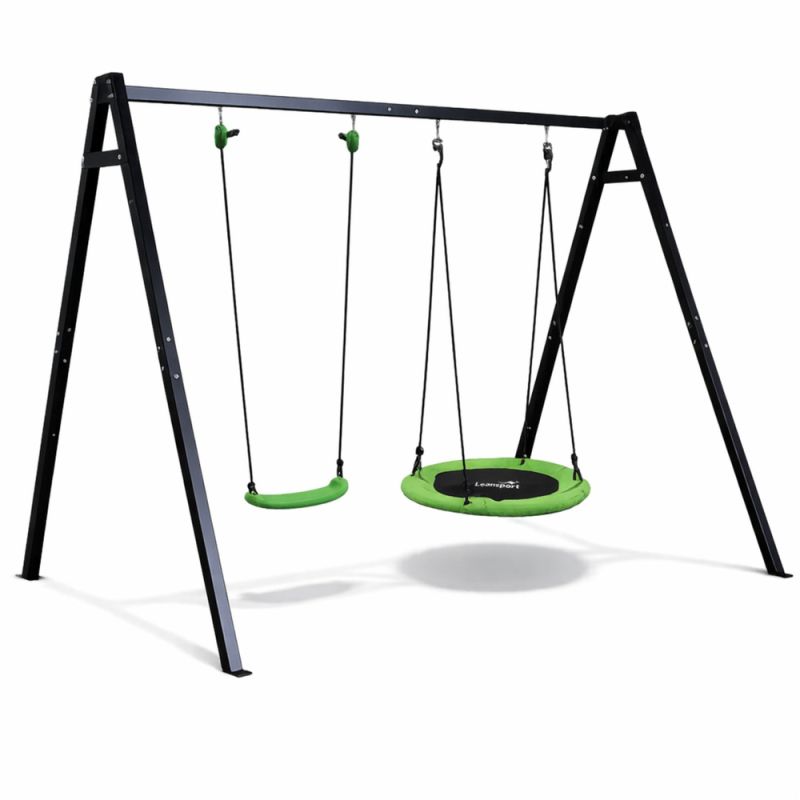 Columpio de Jardín 2 en 1 con Nido y Asiento — Lean Sport