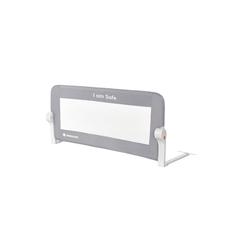 Barrera de cama I am safe 102cm Kikkaboo, gris