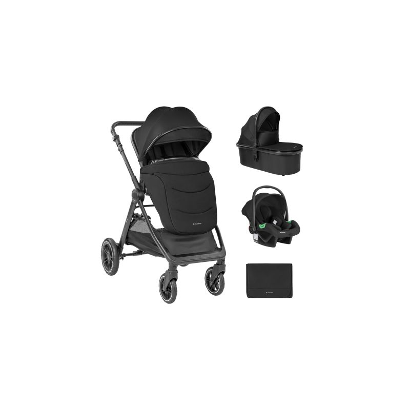 Carrito de bebé 3en1 Kikkaboo Ava Negro para Bebés