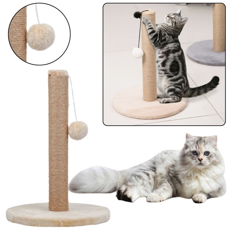Rascador para Gatos Torre Baja 40 cm Color Marrón Claro