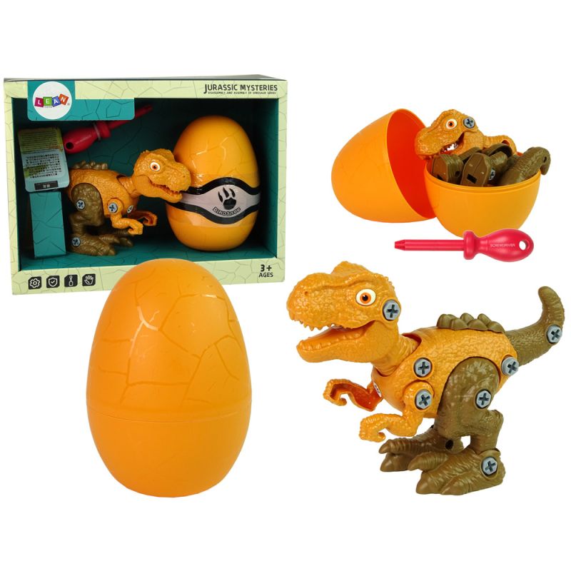 Set de Dinosaurio Tyrannosaurus Rex con Huevo y Destornillador