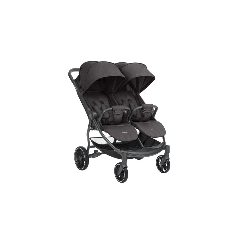 Carrito gemelar Happy 2 Kikkaboo Gris Oscuro 2024
