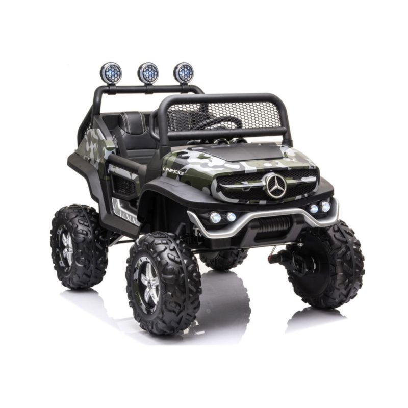 Coche Eléctrico Infantil Unimog 4x4 con Control Remoto