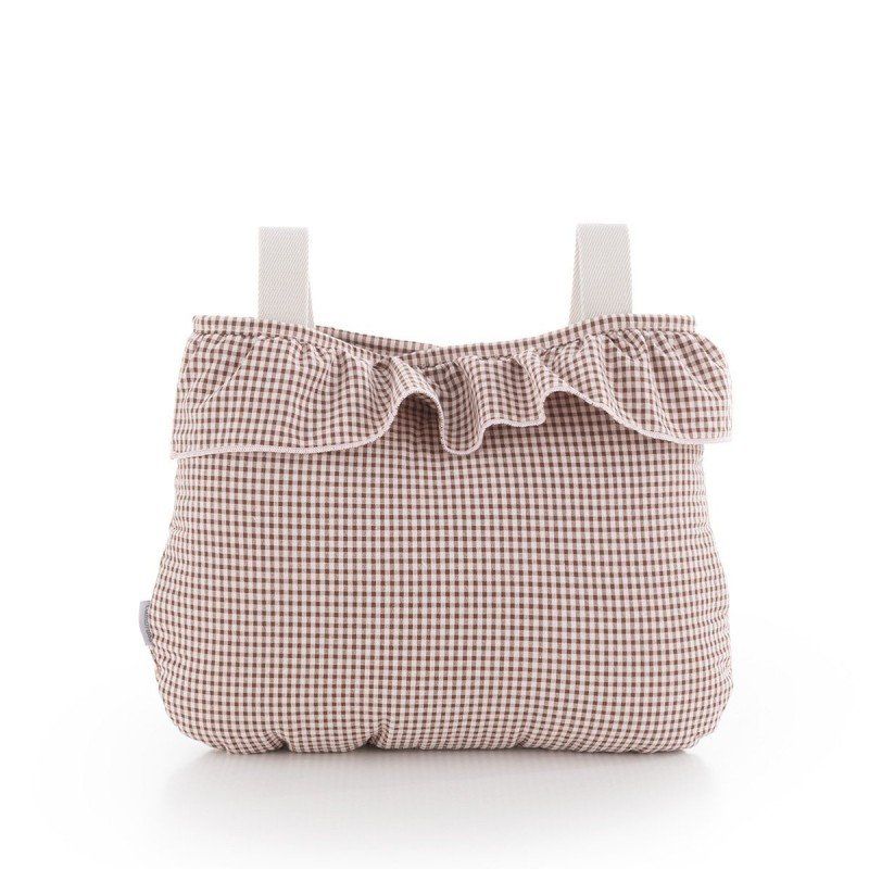 Bolso organizador Boho Taylor Cambrass, vichy rosa · 13 x 38 x 20 cm