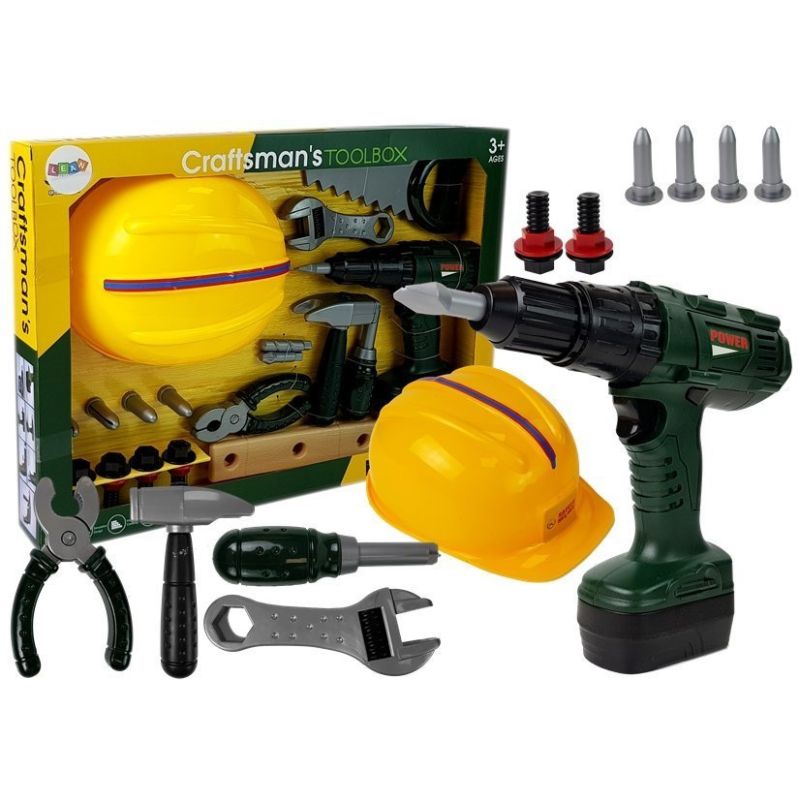 Set de Herramientas con Taladro y Martillo para Niños