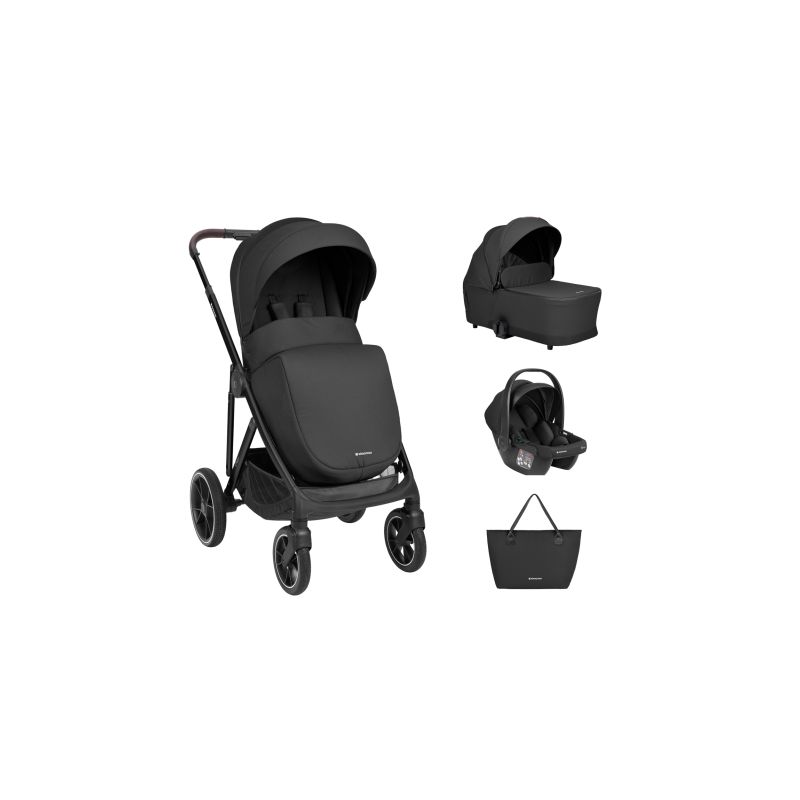 Carrito de bebé 3 en 1 Chiara negro Kikkaboo