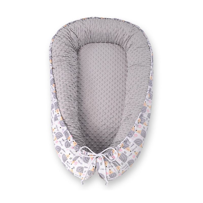 Cocoon de Bebé Reversible My Sweet Baby - Nido Hedgehogs Grey