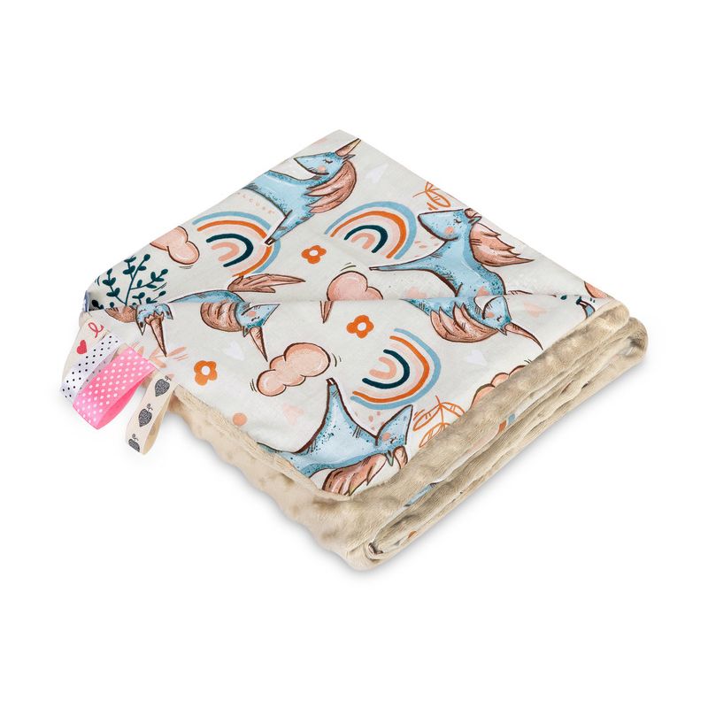 Manta Minky Wonderland Beige 75x100 de Sensillo